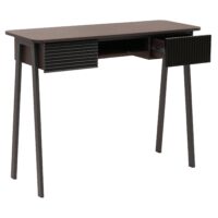 Konsolentisch Flur Beistelltisch Ablage Schublade 88x110x40cm Walnuss-Optik