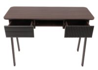 Konsolentisch Flur Beistelltisch Ablage Schublade 88x110x40cm Walnuss-Optik
