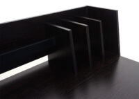 Moderner Konsolentisch schwarz aus Metall und MDF 82x51 cm