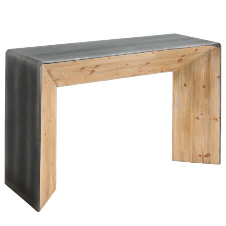 Konsolentisch Telefontisch Beistelltisch Industrial Massivholz 80x120x40cm natur