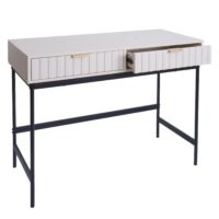 Konsolentisch Telefontisch Industrial Schublade 85x100x40cm Holzoptik weiss