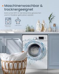 Kopfkissen Bettkissen 80x80cm im 2er-Set für erholsamen Schlaf.