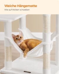 Kratzbaum Katzenbaum 143cm mit Liegeflächen und Kratzflächen.