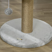 Kratzbaum mit Katzenbett und Spielball 49cm hoch grau
