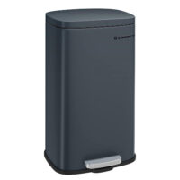 Küchenabfalleimer Mülleimer 30 Liter Grau mit Deckel.