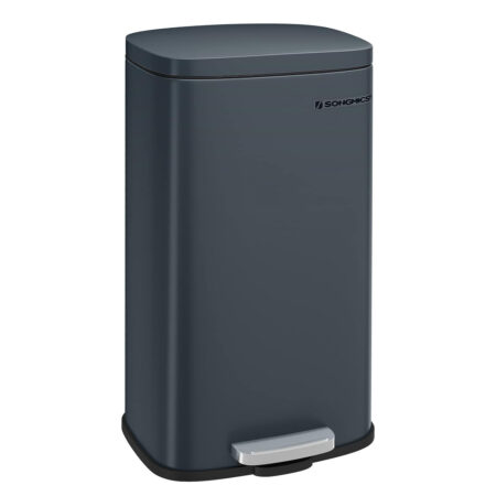 Küchenabfalleimer Mülleimer 30 Liter Grau mit Deckel.