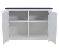 Kücheninsel mit 2 Sitzhockern Schublade Staufächer 90x120x45cm weiss Marmor-Optik