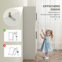 Küchenschrank mit Mikrowellenablage für Küche und Esszimmer weiss