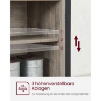 Küchenschrank Vorratsschrank mit Schiebetüren in Grau.