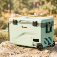 Kühlbox Kompressor elektrisch leise mobil mit Rollen 42,5L bis -20°C