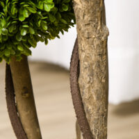 Künstlicher Buchsbaum 90 cm mit UV-Schutz in Hellgrün, realistische Optik.