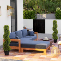 Künstlicher Spiral-Eukalyptus 90 cm hoch im 2er-Set in Grün, dekorativ und pflegeleicht.