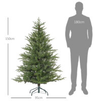 Künstlicher Weihnachtsbaum Christbaum 150cm 1724 Spitzen Grün