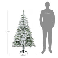 Künstlicher Weihnachtsbaum Christbaum 150cm 358 Spitzen Kiefer Kunstschnee Indoor