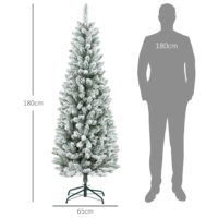 Künstlicher Weihnachtsbaum Christbaum 180cm 479 Spitzen mit Kunstschnee