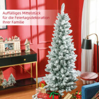 Künstlicher Weihnachtsbaum Christbaum 180cm 479 Spitzen mit Kunstschnee