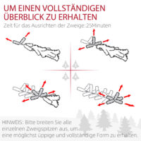 Künstlicher Weihnachtsbaum Christbaum 180cm 479 Spitzen mit Kunstschnee