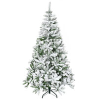 Künstlicher Weihnachtsbaum Christbaum 180cm 750 Spitzen mit Kunstschnee