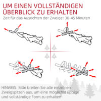 Künstlicher Weihnachtsbaum Christbaum 180cm 793 Spitzen mit Kunstschnee