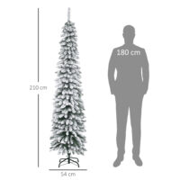 Künstlicher Weihnachtsbaum Christbaum 210cm 490 Spitzen mit Kunstschnee
