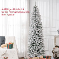 Künstlicher Weihnachtsbaum Christbaum 210cm 687 Spitzen mit Kunstschnee