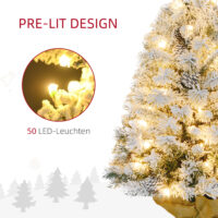 Künstlicher Weihnachtsbaum Christbaum 90cm 133 Spitzen 50 LEDs