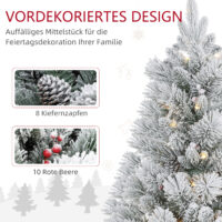 Künstlicher Weihnachtsbaum Christbaum 90cm 151 Spitzen 2er-Set 100 LEDs