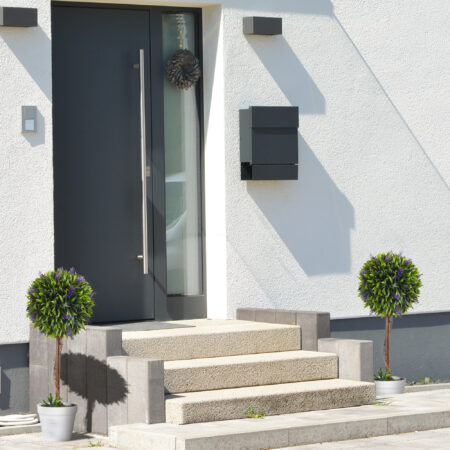 Kunstpflanzen Lavendel im 2er-Set, 60 cm hoch, für Innen- und Außenbereiche.