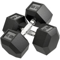 Kurzhantel mit Anti-Rutsch-Griff 35kg schwarz silber