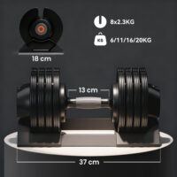 Kurzhantel verstellbar mit Ablage für Fitness Heimtraining