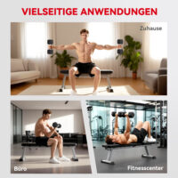Kurzhanteln Set für Krafttraining Zuhause 2 x 20kg Gusseisen
