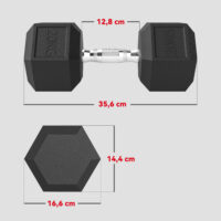 Kurzhanteln Set für Krafttraining Zuhause 2 x 20kg Gusseisen