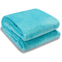 Kuscheldecke Premium 200x150cm 300g/m² ~ hellblau