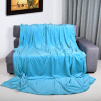 Kuscheldecke Premium 200x150cm 300g/m² ~ hellblau