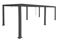 Lamellen Pergola Stanley Aluminium Pavillon 3x6m anthrazit