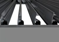 Lamellen-Pergola Stanley Aluminium mit Regenrinne 3x4m anthrazit