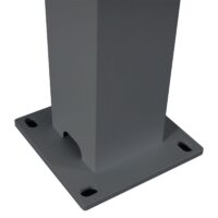 Lamellen-Pavillon aus Aluminium anthrazit 3x4 m sturmfest