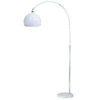 Lampenschirm Ersatzschirm für Bogen- und Pendelleuchte Ø40cm Kunststoff weiss