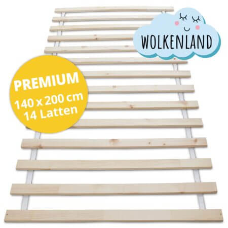 Lattenrost DreamBase 140×200 cm Massivholz mit 14 Latten