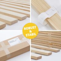 Lattenrost DreamBase 140×200 cm Massivholz mit 14 Latten