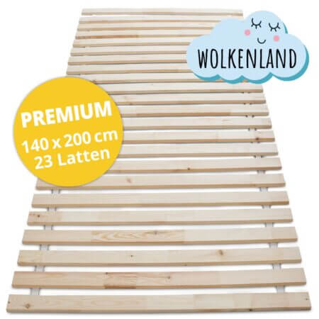 Lattenrost DreamBase 140×200 cm Massivholz mit 23 Latten