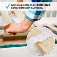 Lattenrost DreamBase 90×200 cm Massivholz mit 14 Latten