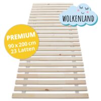 Lattenrost DreamBase 90×200 cm Massivholz mit 23 Latten