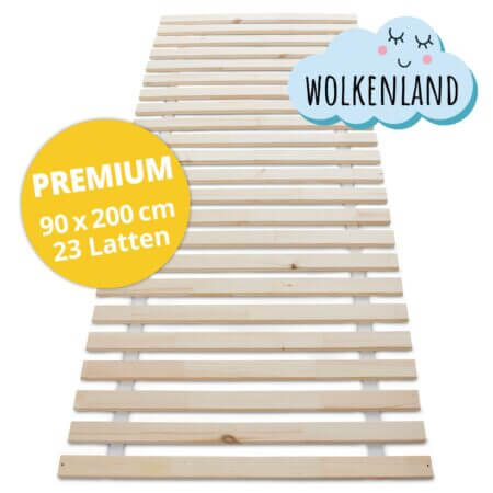 Lattenrost DreamBase 90×200 cm Massivholz mit 23 Latten