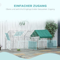 Laufgitter Aussengehege für Kleintiere 220x103x103cm