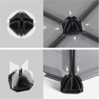 Laufstall Meerschweinchen Gehege Modular Metall Grau