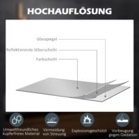 LED Badezimmerspiegel beleuchtet mit Touch Antibeschlag Vergrösserung