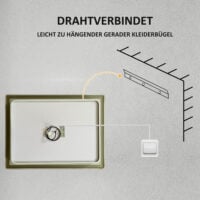 LED Badezimmerspiegel beleuchtet mit Touch Antibeschlag Vergrösserung