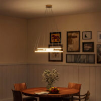 LED Deckenleuchte anpassbar für Wohnzimmer Küche 50W gold weiss