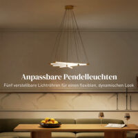 LED Deckenleuchte anpassbar für Wohnzimmer Küche 50W gold weiss